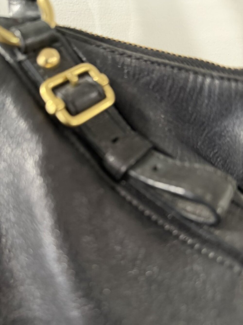 COACH BLACK LEATHER SOPHIA SATCHEL - Picture 6 of 11